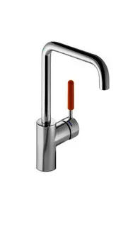 HEWI Einhebel-WTM, Rundrohr, mit farbigem Griffelement orange – Bild 2
