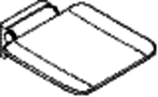 HEWI Klappsitz, 350x415, mobil, schliff, Sitzf. Kst. signalweiß – Bild 3
