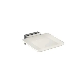 HEWI Klappsitz, 350x415mm, schliff, Sitzf. Kst. signalweiß – Bild 2