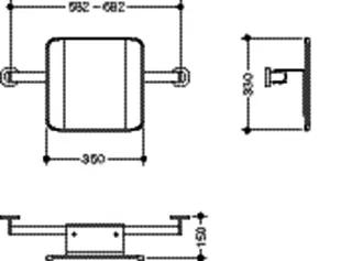 HEWI Rückenst. Sys 900, T:150, Wandmont. chrom anthrazitgrau – Bild 5