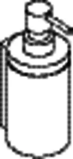 HEWI Seifenspender mit Halter, Glasinlay, chrom – Bild 3