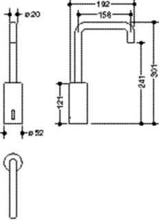 HEWI SENSORIC Waschtischarmatur elektr., verchr, Rundrohr, Batteriebetrieb – Bild 5