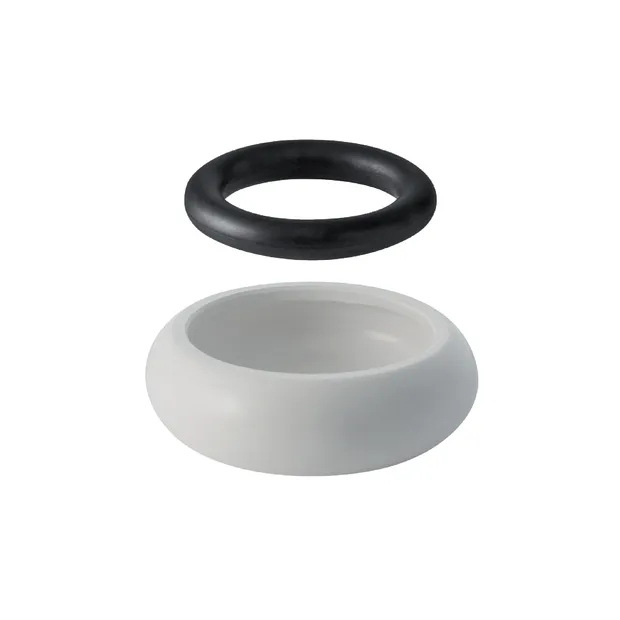 Geberit Spülrohraußenverbinder, 44 mm mit Gummiring, weiß-alpin