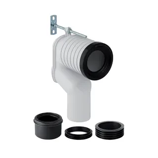 Geberit Set P-Anschlussbogen für Stand-WC weiß-alpin