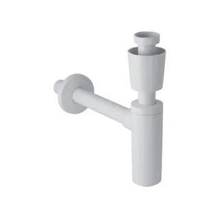 Geberit WT-Ablauf mit Tauchrohr Ventilrosette Abgang horizontal d32 weiß-alpin