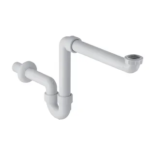 Geberit Waschtisch Ablauf 1 1/4 x 40 mm, Raumsparmodell, weiß