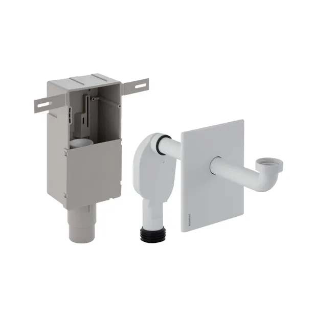 Geberit UP-Geruchsverschluss für Waschbecken Abgang horizontal glanzverchromt d50-56