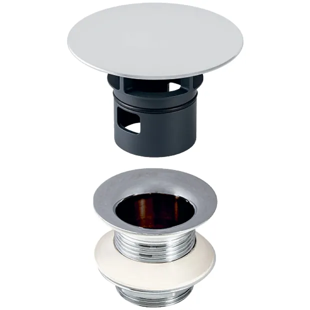 Geberit Ablaufventil mit freiem Auslauf 1 1/4" x 50mm hochglanz-verchromt