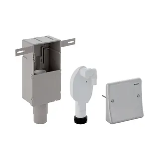 Geberit UP-Siphon für Waschtisch oder Geschirrspülmaschine, Edelstahl