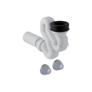 Geberit Schneckengeruchsverschluss für Urinal mit Montagezubehör d50 Abgang horizontal