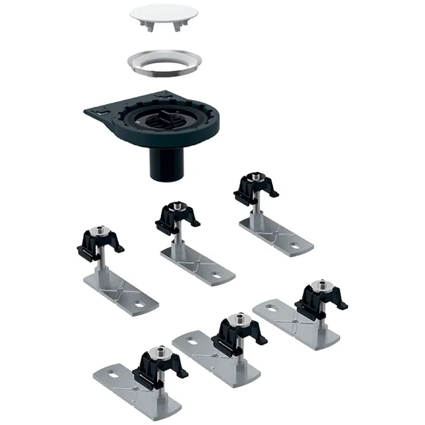 Geberit Rohbauset, zu Duschfläche Setaplano stockwerksdurchdringende Installation 50 mm