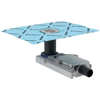 Geberit Bodenablauf für bodenebene Dusche Fußbodenaufbauhöhe ab 65 mm d50