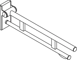 HEWI Stützklappgriff Duo (A), PRH, L:700mm, schliff – Bild 4