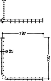 HEWI VH-Stange, d:25, A1/A2=787, 16 Ringe, schliff – Bild 5