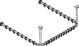 HEWI VH-Stange, d:25, A1/A3=987, A2=965, 28 Ringe, schliff – Bild 3