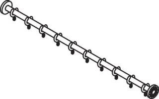 HEWI VH-Stange, d:25, L:1000, 10 Ringe, chrom – Bild 4