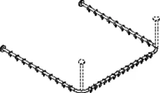 HEWI VH-Stange,d:25,A1/A3=1187, A2=1165, 34 Ringe, chrom – Bild 3