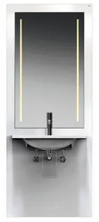 HEWI Waschtisch-Modul S 50, Waschtisch M40.11.501,LED-Spiegel,weiß – Bild 2