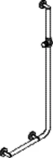 HEWI Winkelgriff m. Br.H., d:32, links, A1/W1:var.,schliff, Brh.Kst. signalweiß – Bild 3