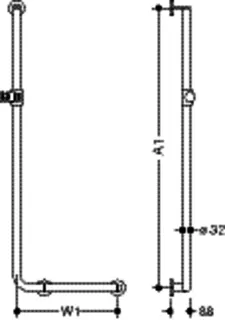 HEWI Winkelgriff m. Br.H., d:32, rechts, A1/W1:var.,schliff, Brh.Kst. anthrazitgr – Bild 5