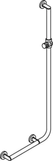 HEWI Winkelgriff m.Br.H.,d:32, A1:1250, W1:450,li,schliff,Brh.Kst. signalweiß – Bild 4