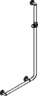 HEWI Winkelgriff m.Br.H.,d:32, A1:1250, W1:600,li,chr,Brh.Kst. anthrazitgrau – Bild 3