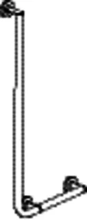 HEWI Winkelgriff,d:30, A1:900, W1:400, rechts, chrom – Bild 3