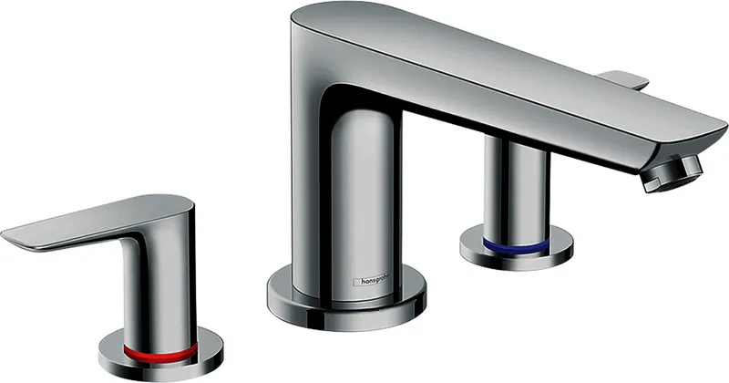 Hansgrohe 3-Loch Wannenarmatur Talis E F-Set chrom f.Wannenrandmontage