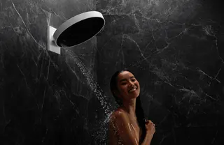 Hansgrohe Kopfbrause Rainfinity 360 3jet Wandmontage mattweiss – Bild 4