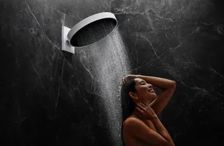Hansgrohe Kopfbrause Rainfinity 360 3jet Wandmontage mattweiss – Bild 5