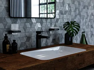 Hansgrohe Waschtischmischer 110 Metropol mit Push-Open Ablaufgarnitur BBC – Bild 5