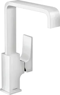 Hansgrohe Waschtischmischer 230 Metropol mattweiss Schwenkausl.Push-Open Ablaufg.