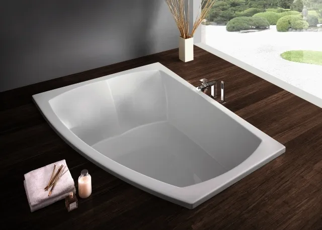 Hoesch Badewanne Largo asymmetrisch 1800x1300 links, Weiß