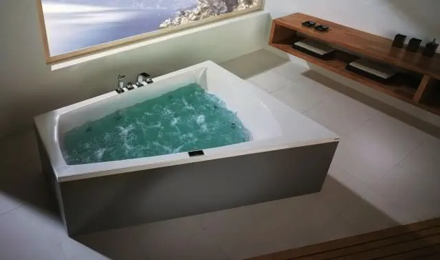 Hoesch Badewanne Largo Trapez 1800x1400 rechts Weiß
