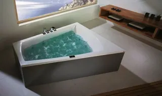 Hoesch Badewanne Largo Trapez 1800x1400 rechts Weiß