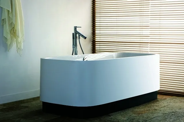 Hoesch Badewanne SingleBath Duo 1766x1141 f. Einb. Überlauf links, Weiß