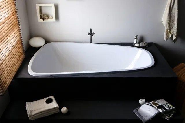 Hoesch Badewanne SingleBath Duo 1766x1141 f. Einb. Überlauf rechts, Weiß
