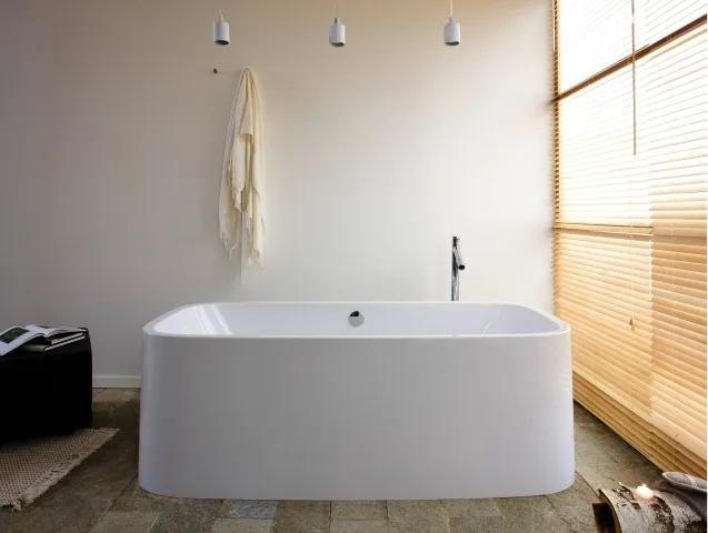 Hoesch Badewanne SingleBath Uno 1798x782 freist.& ang. Sch. ohne Podest, Weiß