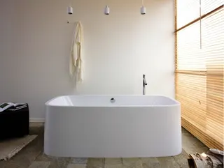 Hoesch Badewanne SingleBath Uno 1798x782 freist.& ang. Sch. ohne Podest, Weiß