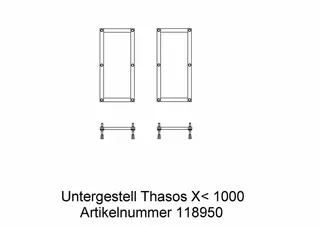 Hoesch Zubehör Gestell für Duschwanne Samar 4451-56 – Bild 2