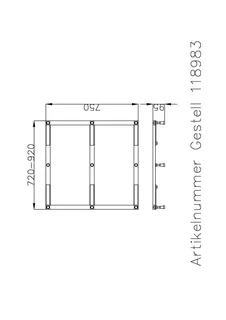 Hoesch Zubehör Untergestell für Duschwanne Muna 4160/ 4177/4178 – Bild 3