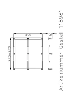 Hoesch Zubehör Untergestell für Duschwanne Muna 4163/ 4164/4165/4172/4173/4211/4221/4222 – Bild 3