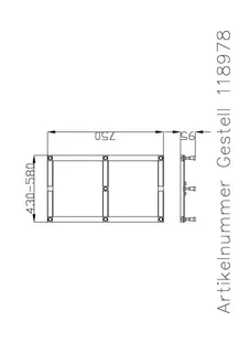 Hoesch Zubehör Untergestell für Duschwanne Muna 4179/ 4180/4181/4182 – Bild 3