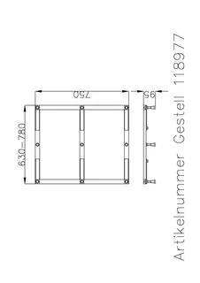Hoesch Zubehör Untergestell für Duschwanne Muna 4183/ 4202/4203/4204/4224 – Bild 3