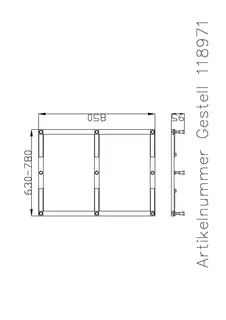 Hoesch Zubehör Untergestell für Duschwanne Muna 4189/ 4205/4206/4207/4216/4225 – Bild 3