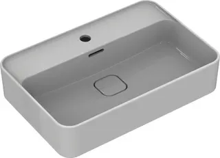 Ideal Standard Aufsatzwaschtisch Strada II, 1 Hahnloch, mit Überlauf, 600x400x175mm, Weiß – Bild 4