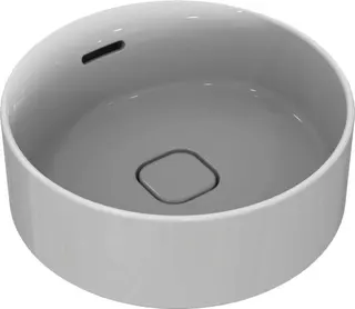 Ideal Standard Aufsatzwaschtisch Strada II, ohne Hahnloch, mit Überlauf, 380x380x180mm, Weiß – Bild 3