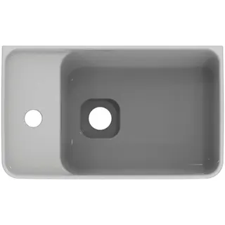 Ideal Standard Handwaschbecken Strada II,1 Hahnloch,mit Überlauf, Version links, 450x270x170mm, Weiß – Bild 3