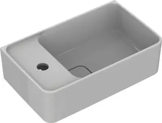 Ideal Standard Handwaschbecken Strada II,1 Hahnloch,mit Überlauf, Version links, 450x270x170mm, Weiß – Bild 4