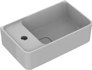 Ideal Standard Handwaschbecken Strada II,1 Hahnloch,mit Überlauf, Version links, 450x270x170mm, Weiß m. IP – Bild 4